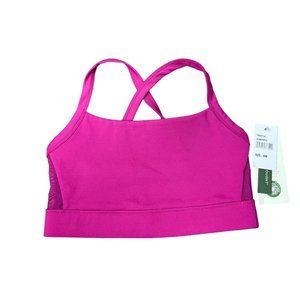 NWT Threads 4 Thought Reactive Sports Bra Plum Spritz Pink Mesh Side Panels S